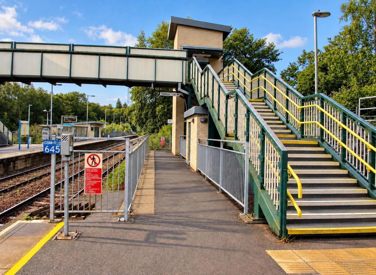 Ystrad Mynach Station footbridge, Ystrad Mynach, South Wales